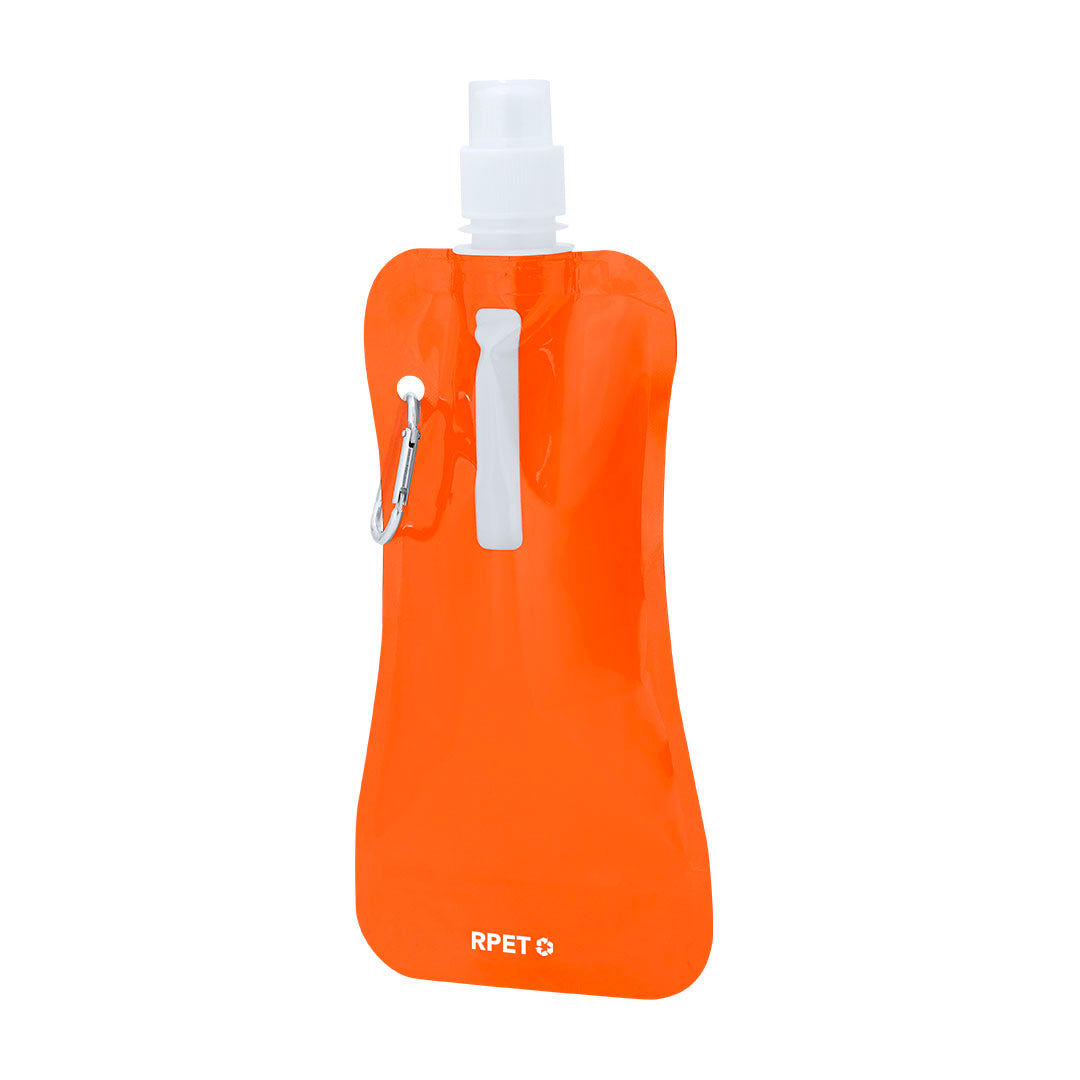 Gourde de 400ml avec corps flexible en matériau RPET Risix