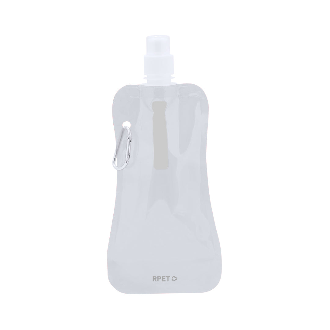 Gourde de 400ml avec corps flexible en matériau RPET Risix