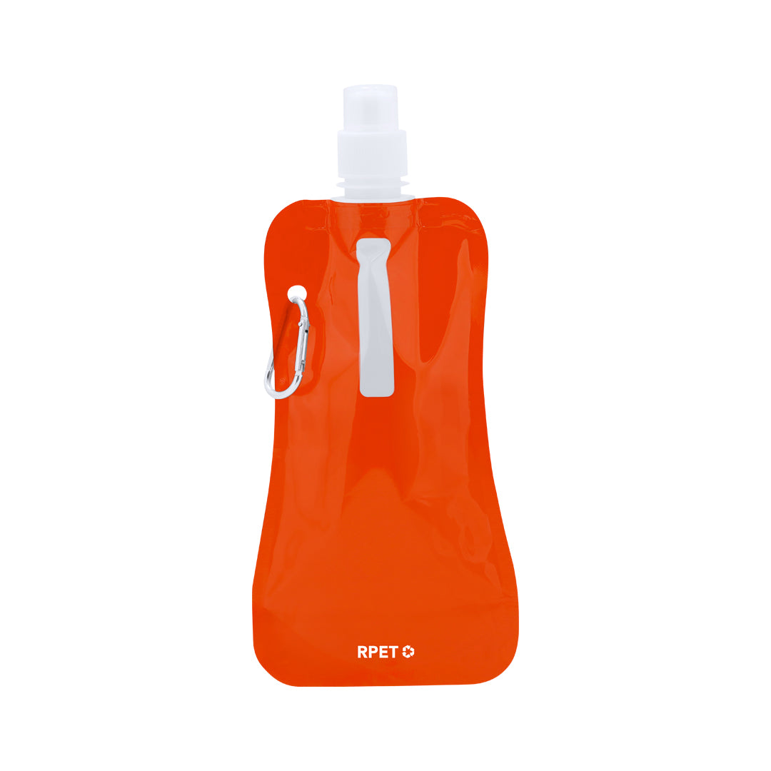 Gourde de 400ml avec corps flexible en matériau RPET Risix
