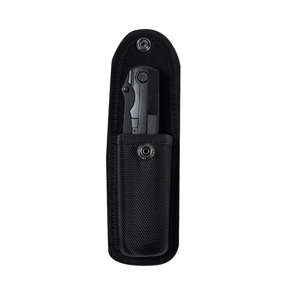 Couteau multifonction avec finition noire en acier inoxydable et poignée en aluminium Eliana