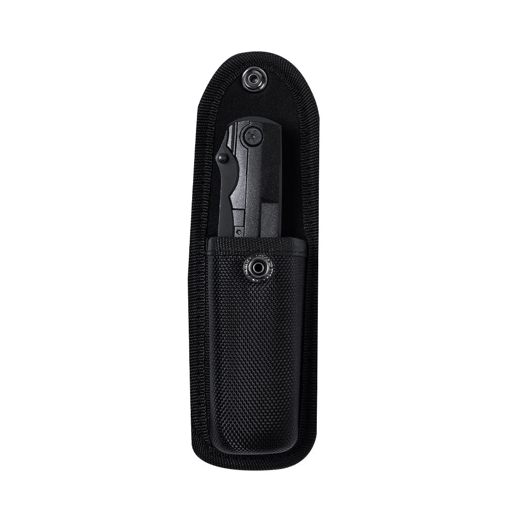Couteau multifonction avec finition noire en acier inoxydable et poignée en aluminium Eliana
