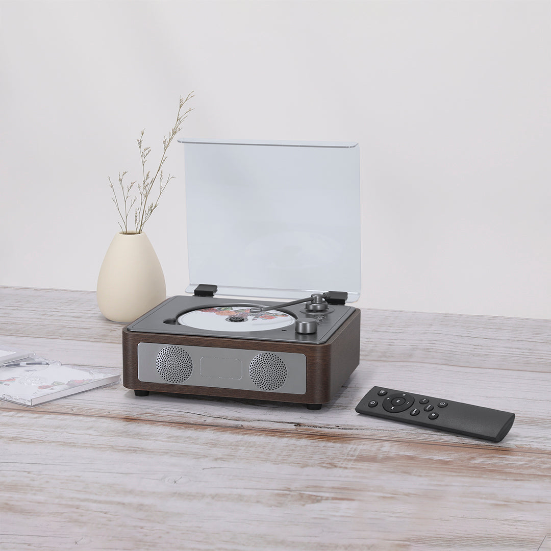 Lecteur CD de conception rétro batterie de 2000 mAh Bluetooth Hopson