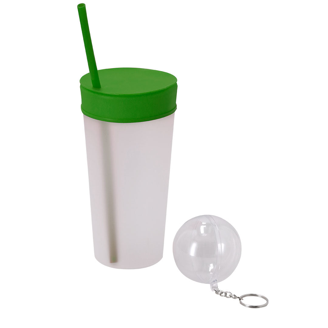 Couvercle gobelet et paille en silicone Mika