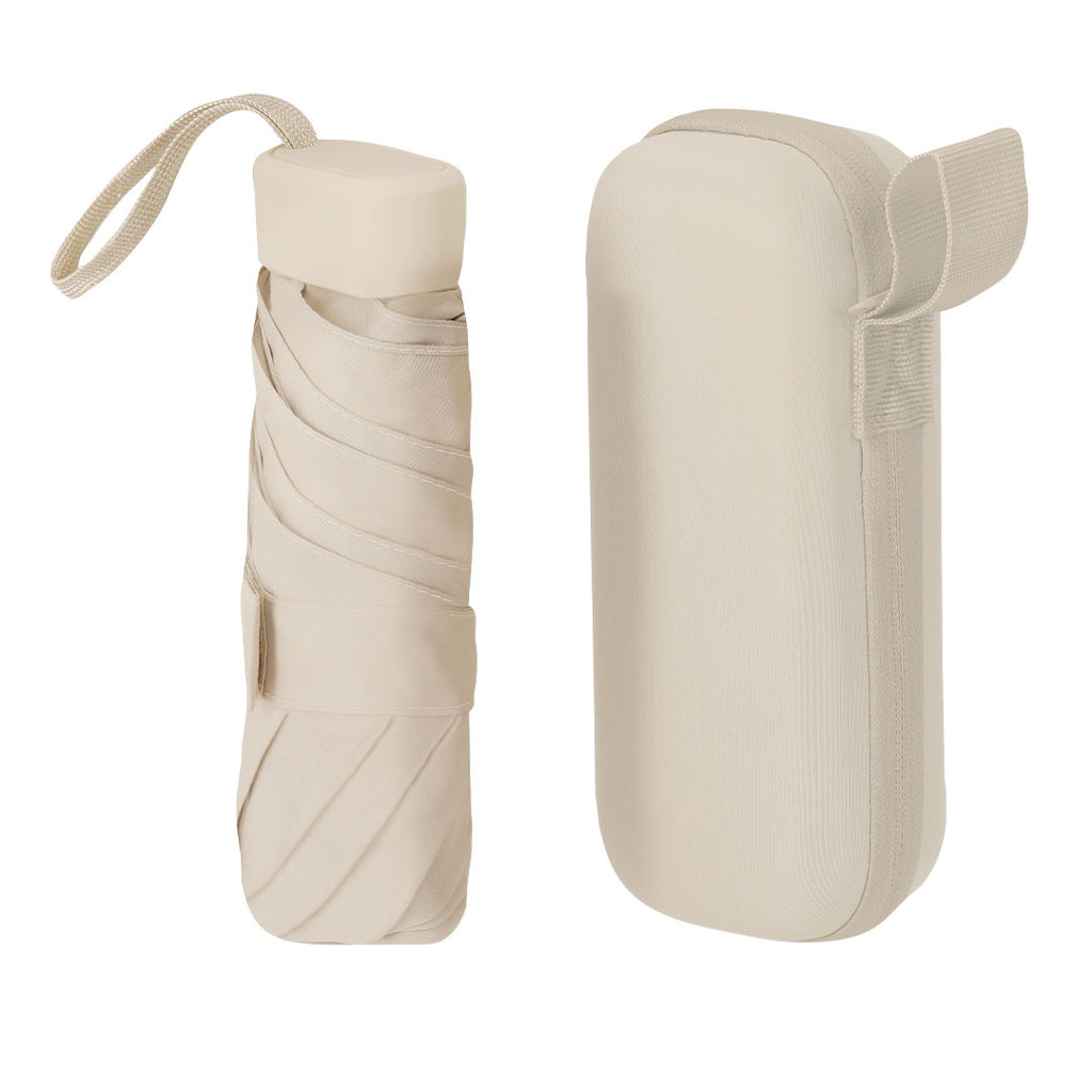 Parapluie pliable de 90 cm de diamètre en polyester 190T à 6 panneaux Ottis