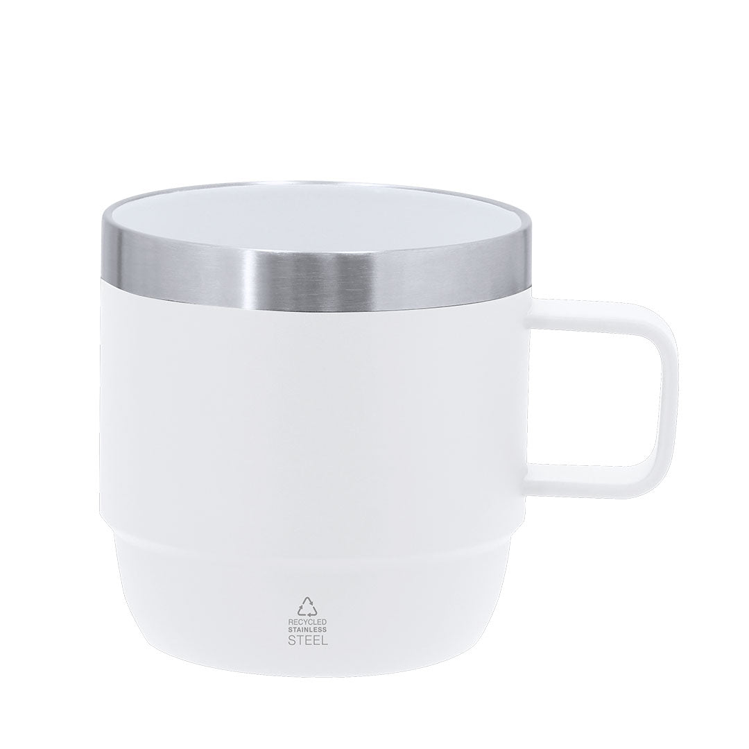 Tasse fabriquée en Acier Inox Recyclé à double paroi d'une capacité de 180 ml Milayka