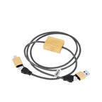 Câble de chargement de 60 W en combinaison de RPET et de bambou Segers