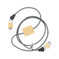 Câble de chargement de 60 W en combinaison de RPET et de bambou Segers