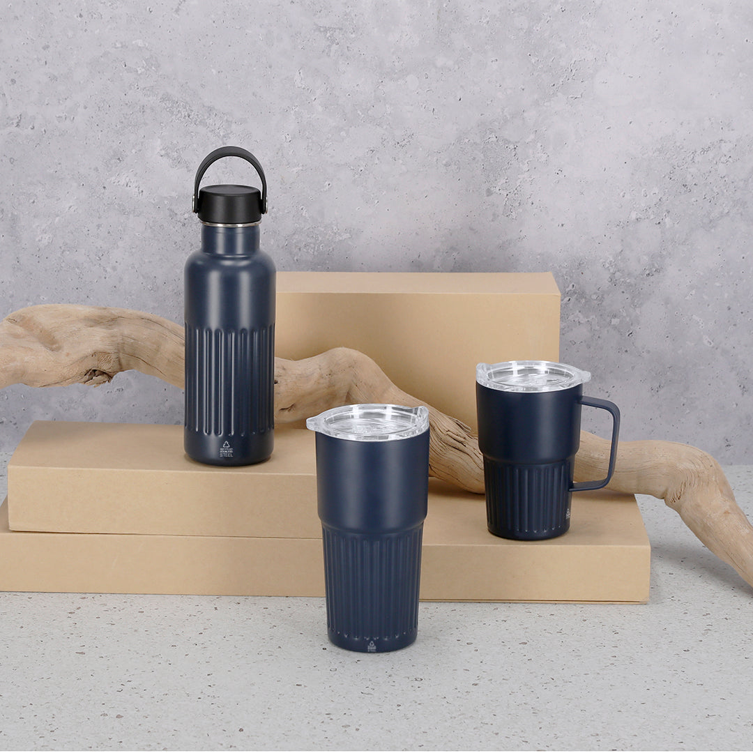 Gourde thermique en acier inox recyclé à double paroi et d'une capacité de 500 ml Welker