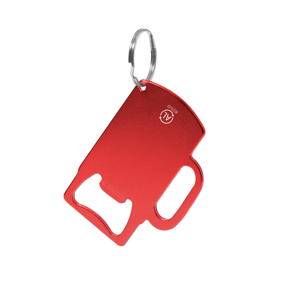 porte-clé ouvre-bouteille en Aluminium Recyclé avec design de chope Berman