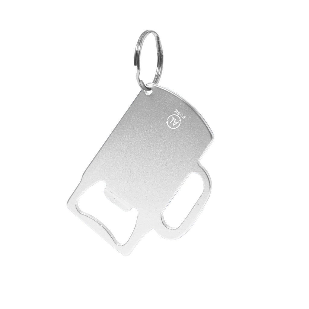 porte-clé ouvre-bouteille en Aluminium Recyclé avec design de chope Berman