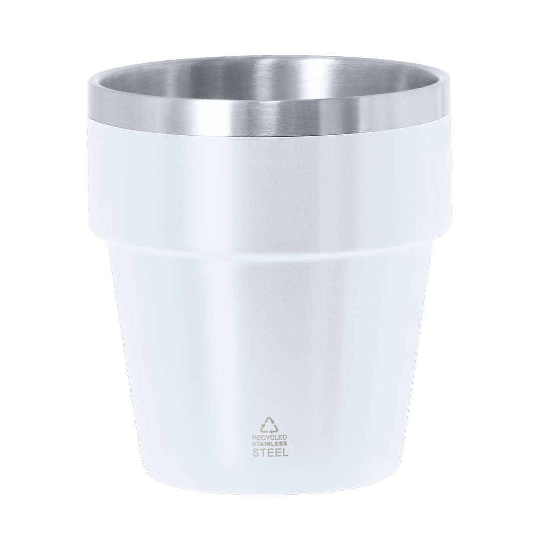 Verre thermique fabriqué en Acier Inox Recyclé à double paroi d'une capacité de 250 ml Mayden