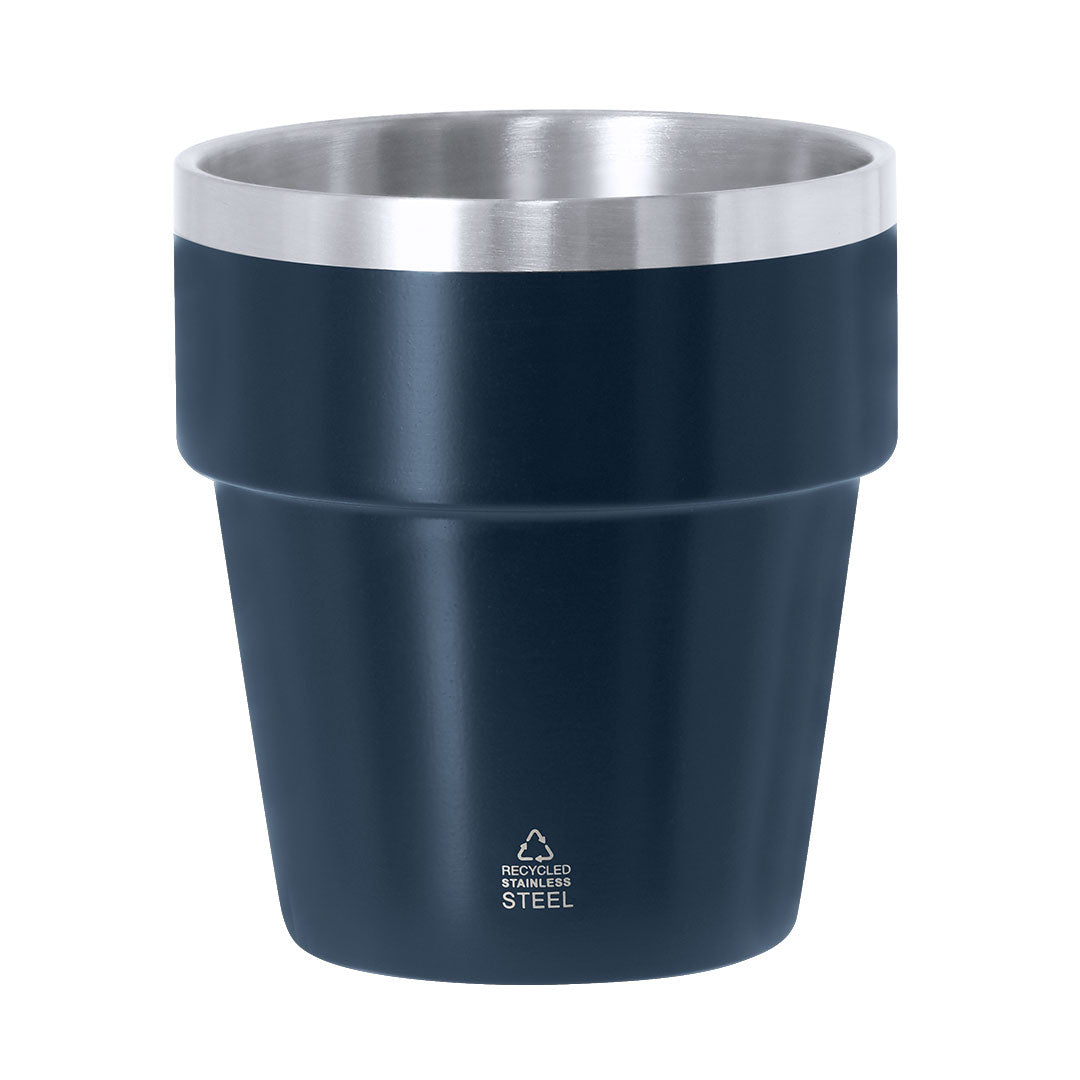 Verre thermique fabriqué en Acier Inox Recyclé à double paroi d'une capacité de 250 ml Mayden