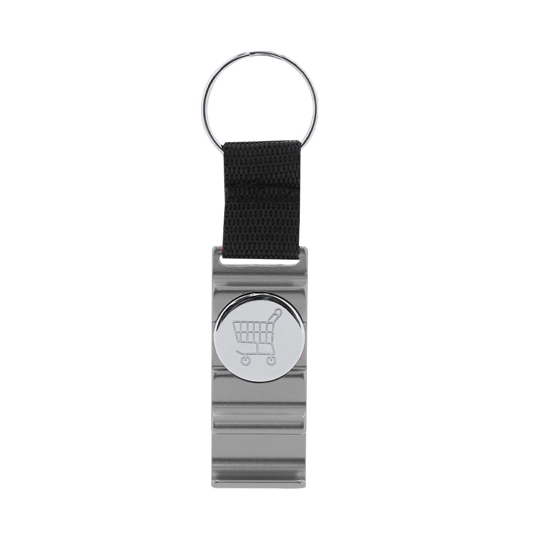 Porte-clé avec monnaie pour chariot fabriqué en aluminium Nevin