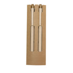 Set de stylo et crayon éternel fabriqués en paille de blé et bambou Okafor