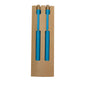 Set de stylo et crayon éternel fabriqués en paille de blé et bambou Okafor
