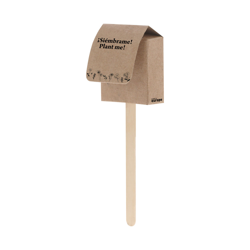 Sucette en graines, présentée dans un étui en carton recyclé Ebeldy