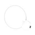 Frisbee pliable blanc en RPET Avec une housse individuelle assortie et un système de pliage simple pour un format compact