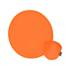 Frisbee pliable orange en RPET Avec une housse individuelle assortie et un système de pliage simple pour un format compact