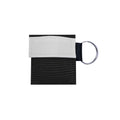 Porte-clés de masque compact dans un petit sac en polyester avec fermeture Velcro et anneau métallique