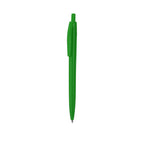 Stylo à bille noir en plastique avec bouton avec marquage RABS en haut du stylo et avec cartouche jumbo en encre bleue