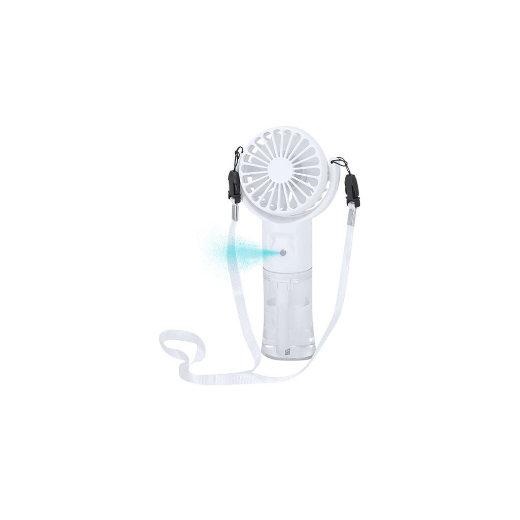 Ventilateur portatif blanc à pulvérisation petit ventilateur portable compatible avec des connexions USB Type C