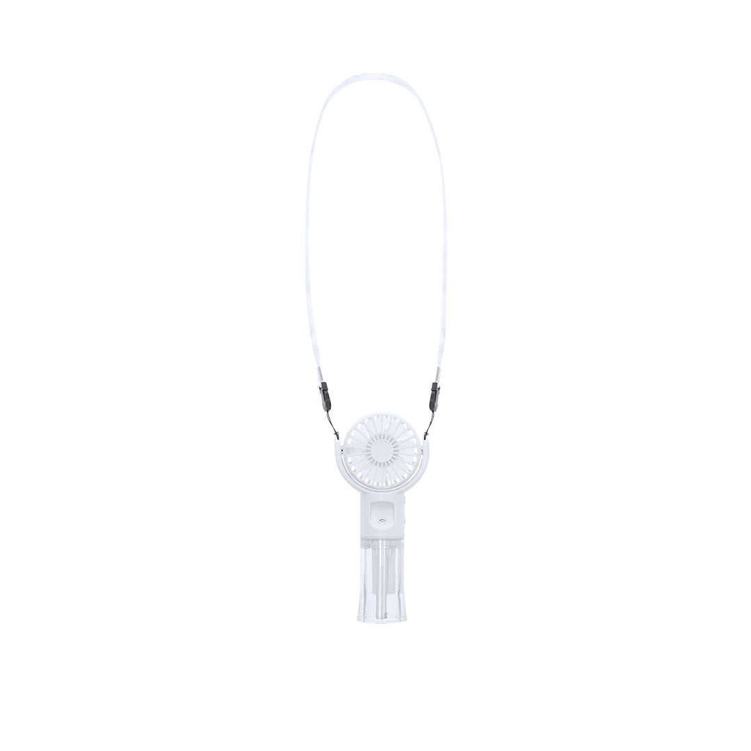 Ventilateur portatif blanc à pulvérisation petit ventilateur portable compatible avec des connexions USB Type C