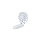 Ventilateur portable blanc avec trois vitesses reglables connexions USB Type C Batterie 400 mAh