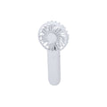 Ventilateur portable blanc avec trois vitesses reglables connexions USB Type C Batterie 400 mAh
